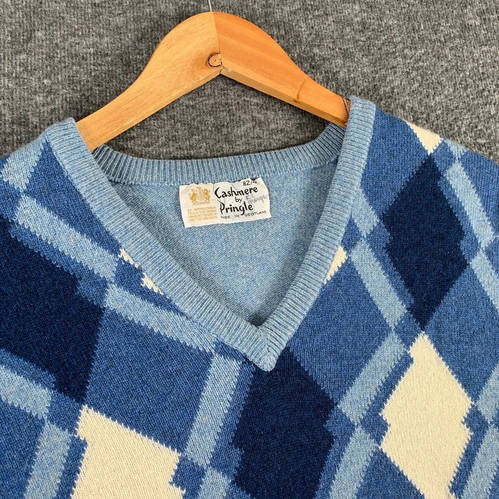 Vintage Pringle of Scotland Knit Sweater Men Large Granpacore Retro